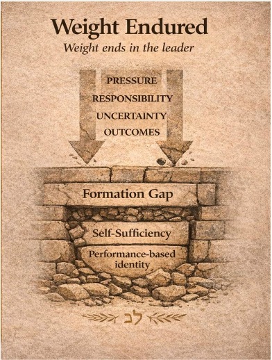 Weight Endured — the weight ends in the leader